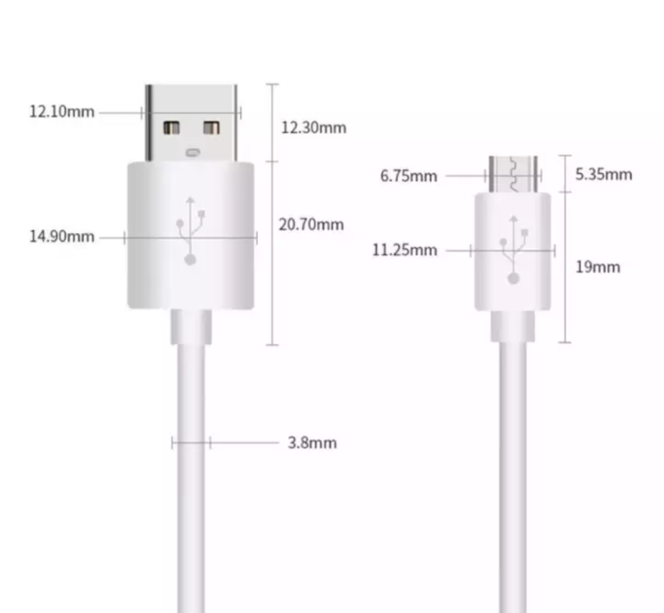 Кабель для питания Wi-Fi видеокамер USB - Micro-USB