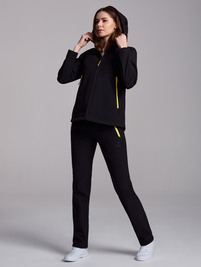 Женский спортивный костюм,  161SKJ -1406, из плащевки, утепленный флисом.