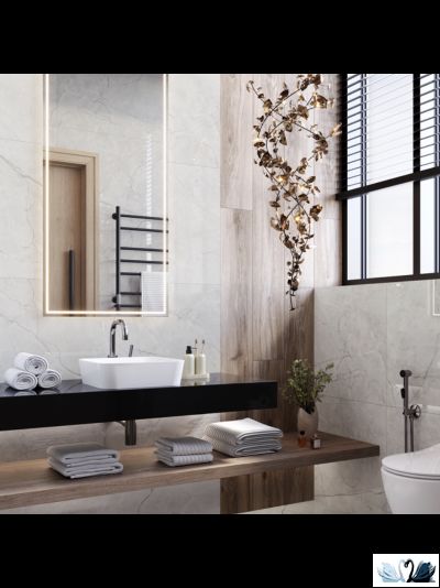 Керамогранит Laparet Connect pearl MR 59,5 х 119,1 см светло - серый матовый