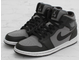 Nike Air Jordan Retro 1 Mid Black Grey (Серые) сбоку