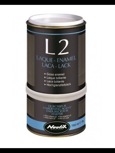 Эмаль «Nautix L2» двухкомпонентная полиуретановая для всех материалов ВЫШЕ ВАТЕРЛИНИИ 0.75л.