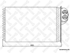 Радиатор отопителя салона Peugeot 307 Stellox аналог 6448K0