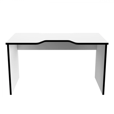 Стол геймерский С-240 белый шагрень/черный