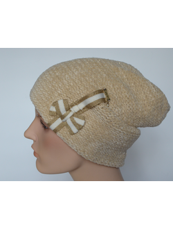 Зимняя шапка Италия Визио Vizio 6105 бежевая