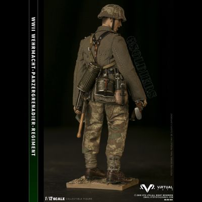 Немецкий солдат (версия 2) - Коллекционная фигурка 1/12 scale POCKET ELITE SERIES  WWII German Army Wehrmacht Panzergrgrenadier Regiment (VG002) - VTS TOYS