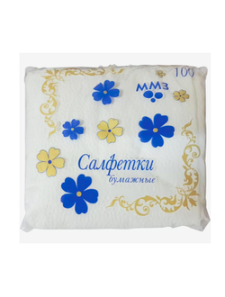 Салфетки целлюлозные белые 24х24 100 л./60 шт. (ММЗ)