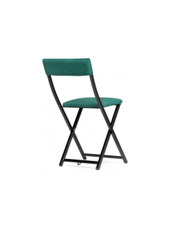 Стул на металлокаркасе Elevis зеленый / черный