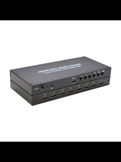 DE/VT-818 восьмиканальный HDMI-переключатель/мультиплексор 4К 8x1