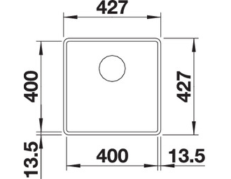 Мойка Blanco Subline 400-F, 523498