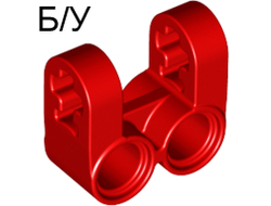 ! Б/У - Technic, Axle and Pin Connector Perpendicular Double Split, Red (41678 / 4173975) - Б/У