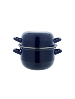 Кастрюля для мидий 2,8 л синяя h 17,5cm d 18cm