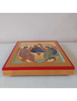 Троица Пресвятая. Рукописная икона. 22х28см.