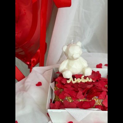 СВЕЧА "МИШКА ГЕОМЕТРИЯ"