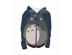 Толстовка на молнии с полной запечаткой Мой сосед Тоторо, Totoro №19