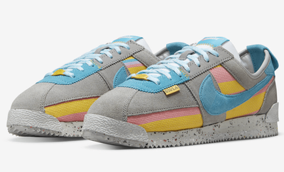 Nike Cortez Light Smoke Union X (Серые) сбоку