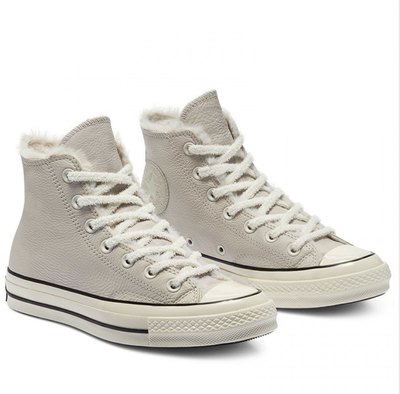 Кеды Converse Chuck 70 Cozy Club зимние белые высокие