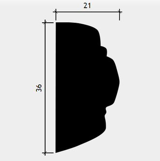 Молдинг 1.51.352 - 36*21*2000мм