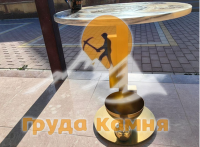 Столы декоративные из амонита