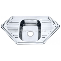 ШММ13 Мойка врезная угловая "PREMIAL PL9550B" . Размер: 950х500.