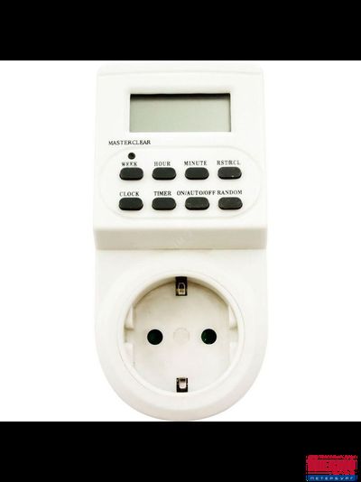 Розетка с таймером (недельная) электронная IP20 16А 3500W ТМ22