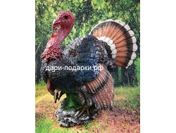 Индюк красавец 49*44 см  4,5 кг  полистоун Россия 4212/012551