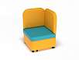 Детское угловое кресло Карапуз с бортами 400х400х650