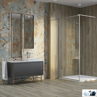 Керамогранит Creto Deniza Коричневый 20х120 см мат.