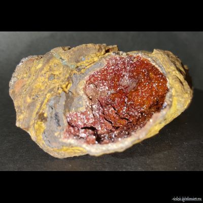 Сидерит в лимоните, жеода. 28*78*35 мм