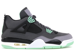 Nike Air Jordan 4 Retro (Серые с зеленым) фото