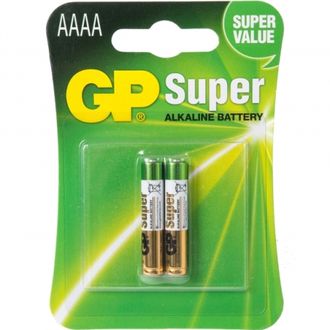 Батарейка AAAA щелочная GP Super Alkaline в блистере 2 шт