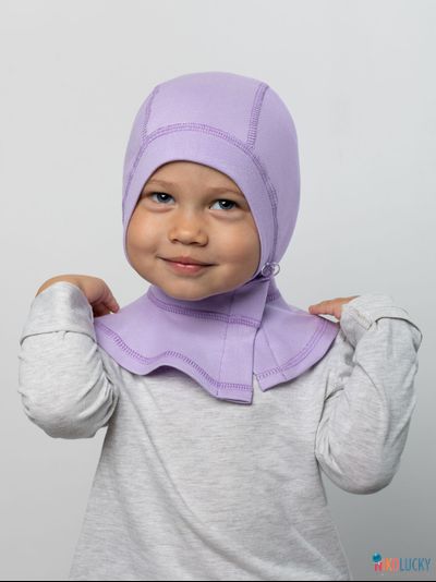 Шапка-шлем 24301-01 95%хлопок 5%лайкра, сиреневый 44-46