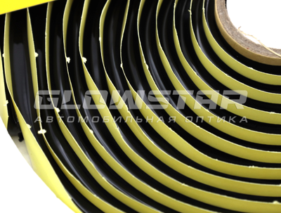 Герметик Mikazuki Black Hot жесткий, черный (рулон)