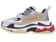 Balenciaga Triple S Серебрянные с красным