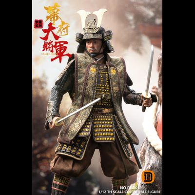 Дайме Ёси Торанага, делюкс версия - Коллекционная фигурка 1/12 SCALE Palm Collection Shogun DX Horse &amp; Banner Edition (DA001B) - D12TOYS