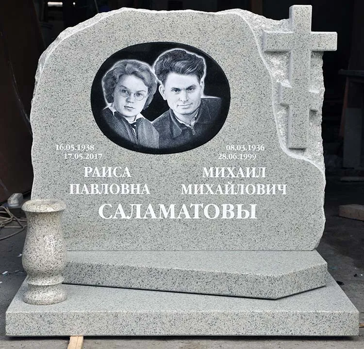 Памятник из белого гранита