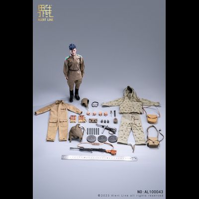 Советский десантник периода ВОВ - Коллекционная ФИГУРКА 1/6 scale WWII Soviet Airborne Forces (AL100043) - ALERT LINE