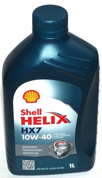 Масло моторное SHELL Helix HX7 10W40 1л п/синт. масло моторное