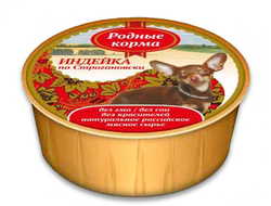 РОДНЫЕ КОРМА КОНСЕРВЫ ДЛЯ СОБАК ИНДЕЙКА ПО-СТРОГАНОВСКИ 125 Г