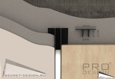 Световой профиль для световых линий Pro Design