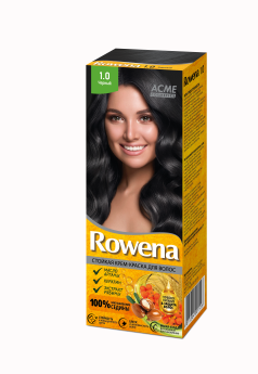 ROWENA Стойкая Крем-Краска (с аммиаком) для волос тон 1.0  Черный
