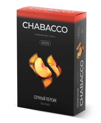 CHABACCO MEDIUM 50 г. - JUICY PEACH (СОЧНЫЙ ПЕРСИК)