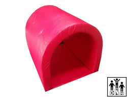 Мягкий модульный Туннель с донышком красный