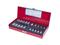 Набор торцевых насадок и головок 1/2", 3/8", Torx, Е6-Е20, Т10-Т55, 20 предметов KING TONY 7120PR