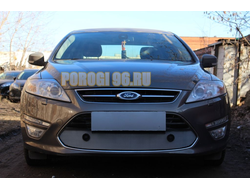Защита радиатора Ford Mondeo IV 2010-2014 с парктроником chrome
