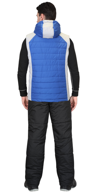 Жилет "СИРИУС-Урбан" васильковый с жемчужным