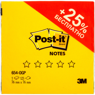 Блок-кубик Post-it 654-OGP, 76х76, Весна (125 л)