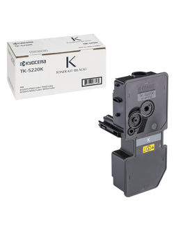 Тонер-картридж KYOCERA (TK-5220K) ECOSYS P5021cdn/cdw/M5521cdn/cdw, черный, ресурс 1200 стр., оригинальный, 1T02R90NL1