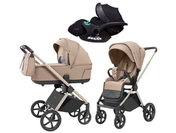 Коляска 3в1 Carrello Ultra Floral Beige 2025 (Verona)