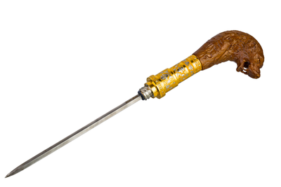 Деревянная трость с клинком "Свирепый медведь"