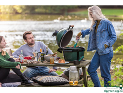 Гриль керамический BIG GREEN EGG MiniMax, 119650